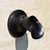 Stubby-Oona fountain spout with black patina