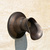 Stubby-Oona fountain spout with traditional patina